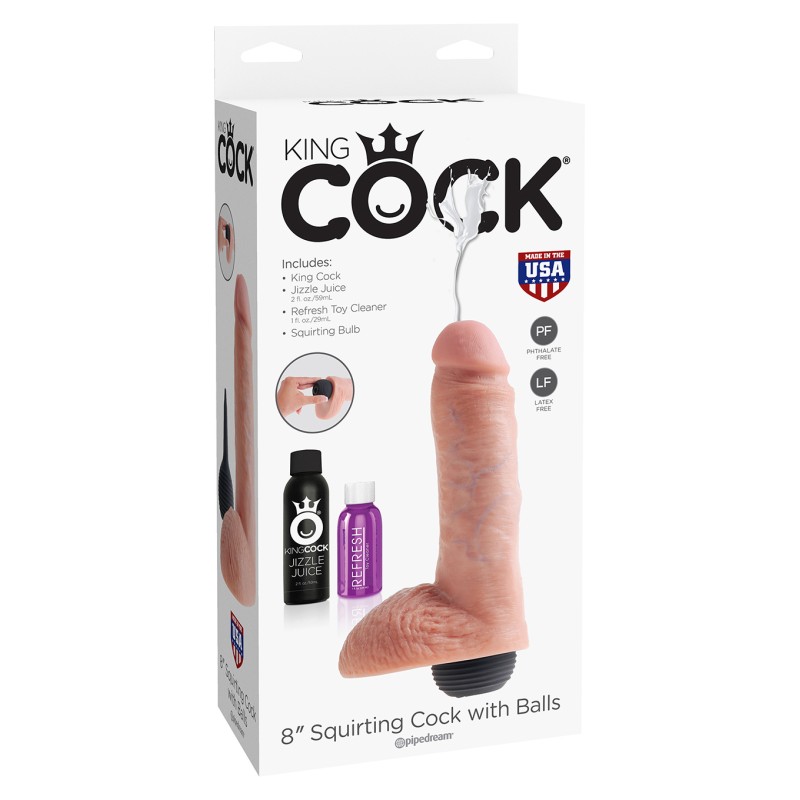 Dildo-squirting cock 8 inch flesh